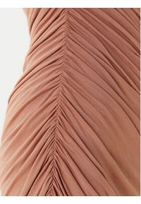 NORMA KAMALI Sukienka koktajlowa ST1253MD288833 Beżowy Slim Fit. Kolor: beżowy. Materiał: wiskoza. Styl: wizytowy