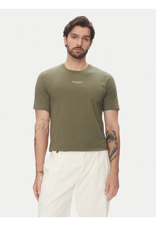 Marc O'Polo T-Shirt 523 2012 51382 Zielony Regular Fit. Typ kołnierza: polo. Kolor: zielony. Materiał: bawełna