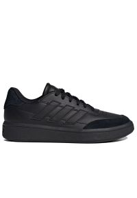 Adidas - Buty adidas Courtblock ID6502 - czarne. Okazja: na co dzień. Zapięcie: sznurówki. Kolor: czarny. Materiał: skóra, guma, syntetyk. Szerokość cholewki: normalna. Wzór: gładki