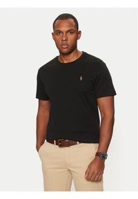 Polo Ralph Lauren T-Shirt 710740727 Czarny Slim Fit. Typ kołnierza: polo. Kolor: czarny. Materiał: bawełna #1