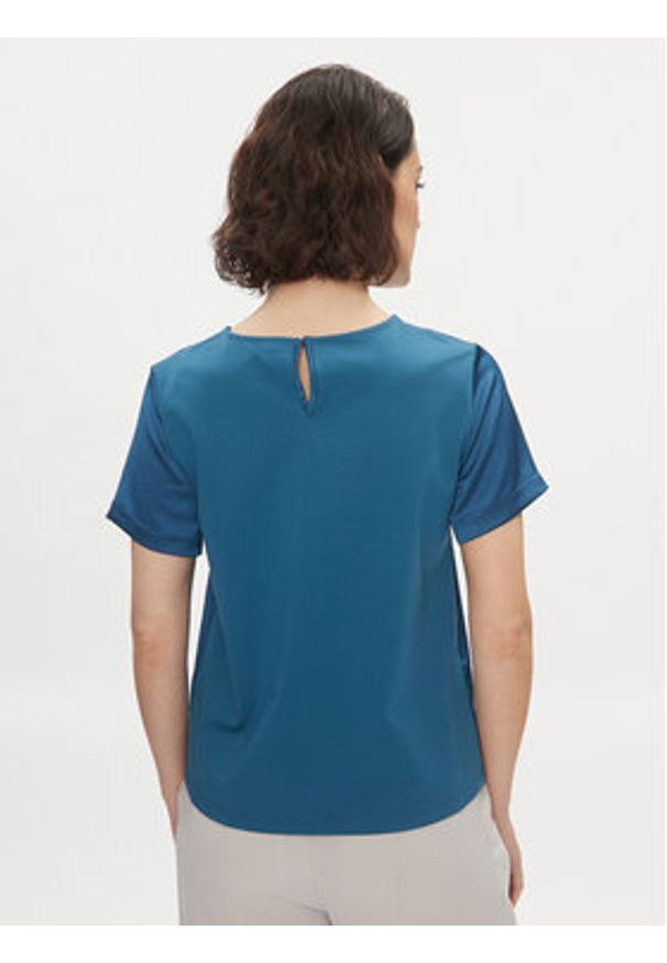 Weekend Max Mara Bluzka Torres 2415941061 Niebieski Regular Fit. Kolor: niebieski. Materiał: syntetyk