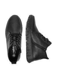 Rieker Trzewiki N1331-00 Czarny. Kolor: czarny. Materiał: syntetyk, skóra #3