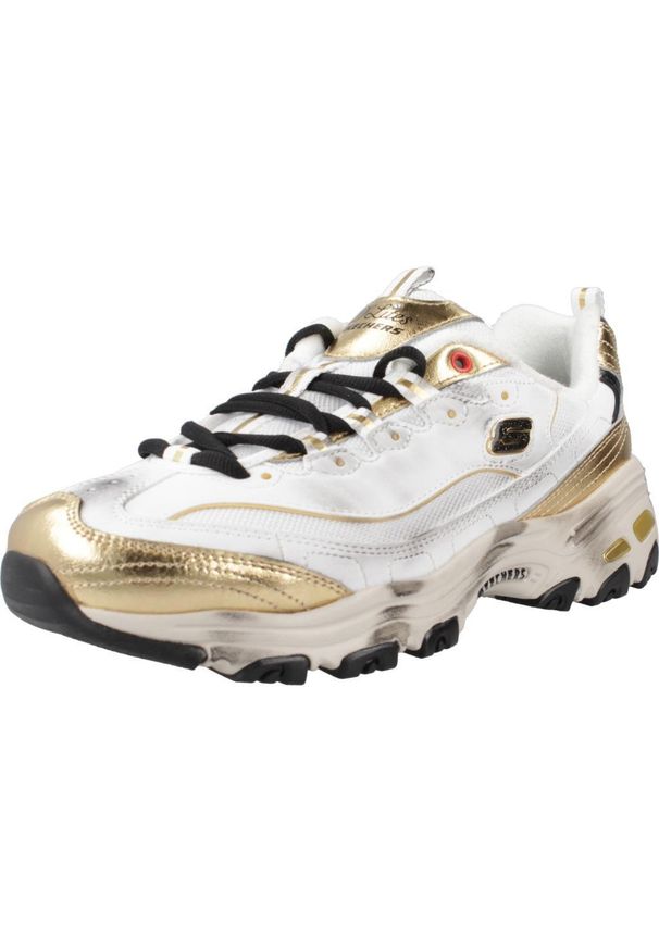 skechers - Buty Kobieta Skechers Dlites Vintage Vision biały. Kolor: biały. Model: Skechers Sport. Sport: turystyka piesza