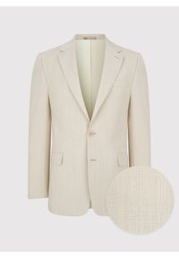 Pako Lorente - PAKO LORENTE – Beżowa męska marynarka garniturowa. Kolor: beżowy. Materiał: wełna, lycra, poliester #3