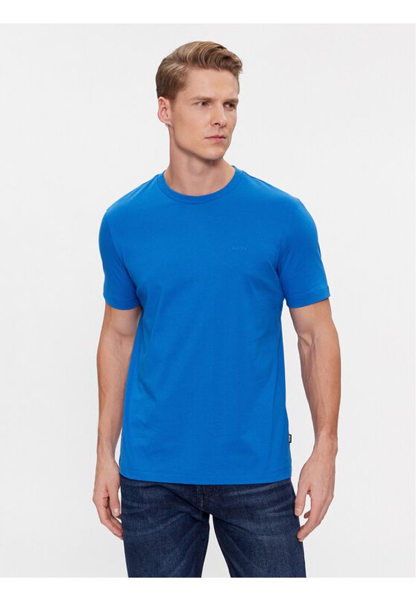 BOSS - Boss T-Shirt Thompson 01 50468347 Niebieski Regular Fit. Kolor: niebieski. Materiał: bawełna