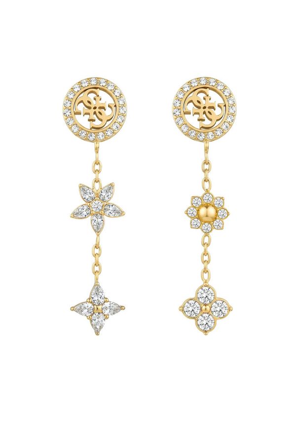 Kolczyki Guess. Materiał: złote. Kolor: złoty