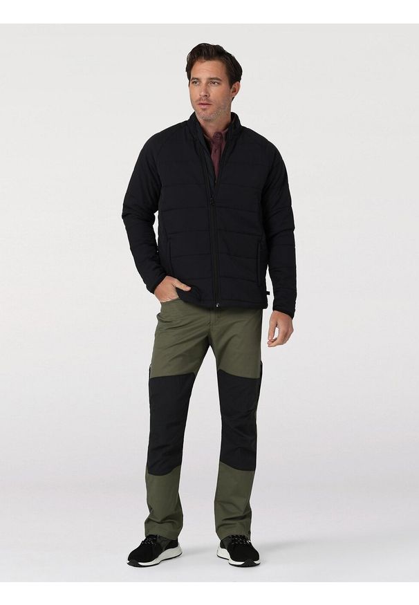 Wrangler - WRANGLER ATG REINFORCED SOFTSHELL PANT MĘSKIE SPODNIE MATERIAŁOWE DUSTY OLIVE WC3TAWX45 112324341. Materiał: softshell, materiał