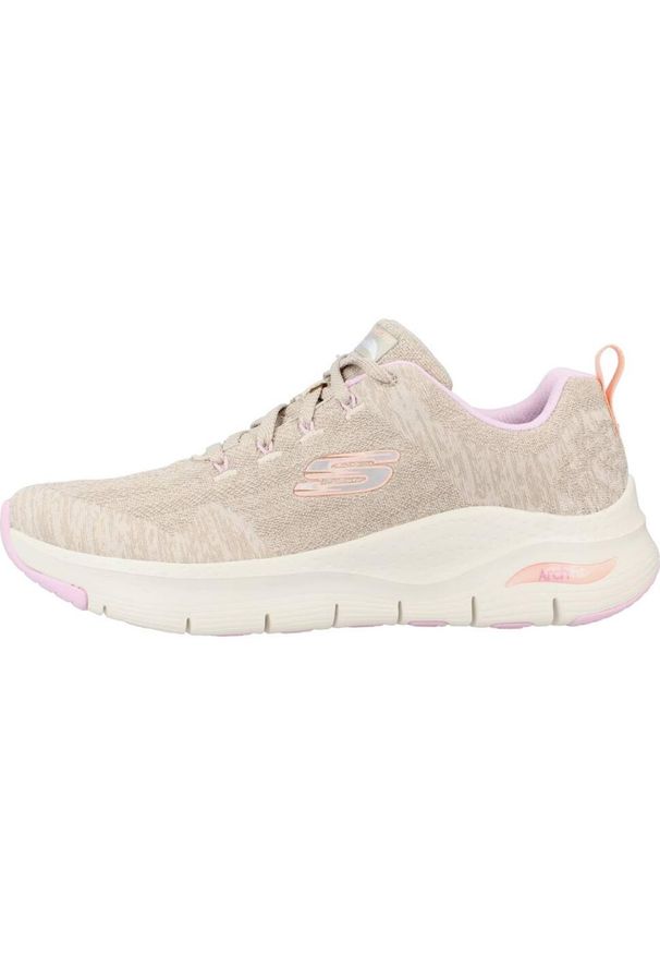 skechers - Buty Kobieta Skechers Arch Fit szary. Kolor: beżowy