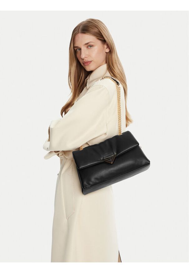 Aldo Torebka Largesoftpuff 14076949 Czarny. Kolor: czarny. Materiał: skórzane