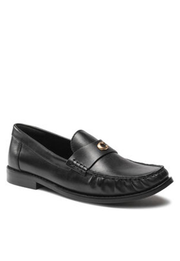 Coach Lordsy Jolene Lthr Loafer CK017 Czarny. Kolor: czarny. Materiał: skóra