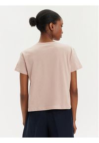 Sisley T-Shirt 3I1XL101S Różowy Boxy Fit. Kolor: różowy. Materiał: bawełna