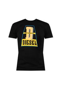 Diesel T-shirt "T-Diegor" | A10376-0GRAI | Mężczyzna | Czarny. Okazja: na co dzień. Kolor: czarny. Materiał: bawełna. Wzór: nadruk. Styl: klasyczny, elegancki, casual