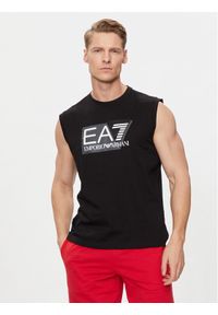 EA7 Emporio Armani T-Shirt 3DPT80 PJ02Z 1200 Czarny Regular Fit. Kolor: czarny. Materiał: bawełna #1