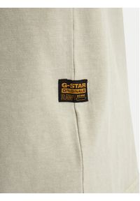 G-Star RAW - G-Star Raw T-Shirt Base D28588-E517 Beżowy Regular Fit. Kolor: beżowy. Materiał: bawełna #4
