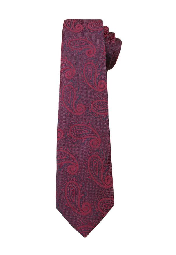 Czerwony krawat Alties elegancki, paisley