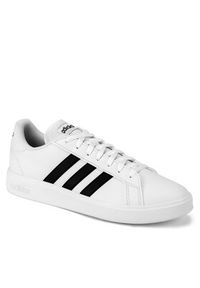 Adidas - adidas Sneakersy GRAND COURT BASE 2.0 GW9250 WB Biały. Kolor: biały. Materiał: materiał #5