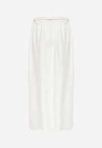 Born2be - Jasnobeżowa Wiskozowa Spódnica o Rozkloszowanym Kroju z Plisami i Paskiem Rolea. Okazja: na co dzień. Kolor: beżowy. Materiał: wiskoza. Styl: casual, klasyczny, elegancki #6