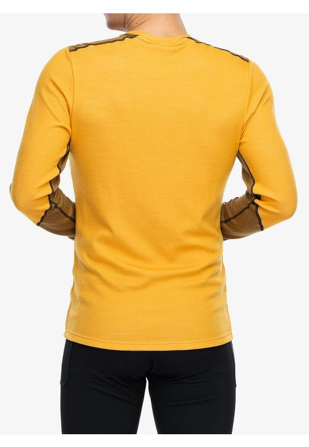 Bluza termoaktywna męska Helly Hansen LIFA Merino Midweight Crew. Kolor: żółty. Sezon: zima. Sport: narciarstwo