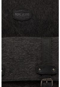 Pepe Jeans Plecak męski kolor czarny duży gładki. Kolor: czarny. Wzór: gładki #3