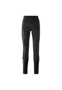 GONSO - Damskie legginsy Gonso Essential Softshell No Pad. Kolor: szary, wielokolorowy, czarny. Materiał: softshell. Sport: kolarstwo #1