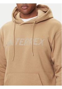 Adidas - adidas Bluza Terrex Multi Large Logo JM2821 Beżowy Regular Fit. Kolor: beżowy. Materiał: bawełna #3