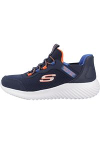 skechers - Tenisówki Skechers Model Bounder - Brisk-burs Slip-ins Kolor Niebieski. Kolor: niebieski. Materiał: syntetyk, tkanina. Sport: turystyka piesza
