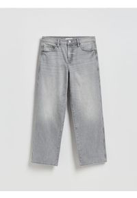 Reserved - Jeansy baggy z efektem sprania - jasnoszary. Kolor: szary