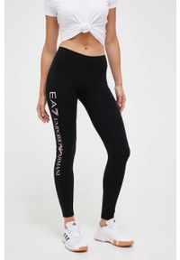 EA7 Emporio Armani legginsy damskie z nadrukiem. Materiał: dzianina. Wzór: nadruk #1