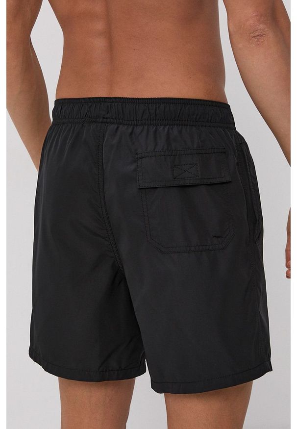 Armani Exchange Szorty kąpielowe kolor czarny. Kolor: czarny