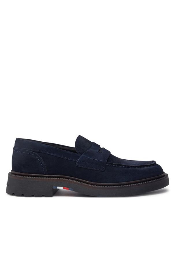 TOMMY HILFIGER - Tommy Hilfiger Mokasyny Comfort FM0FM05263 Granatowy. Kolor: niebieski. Materiał: zamsz, skóra