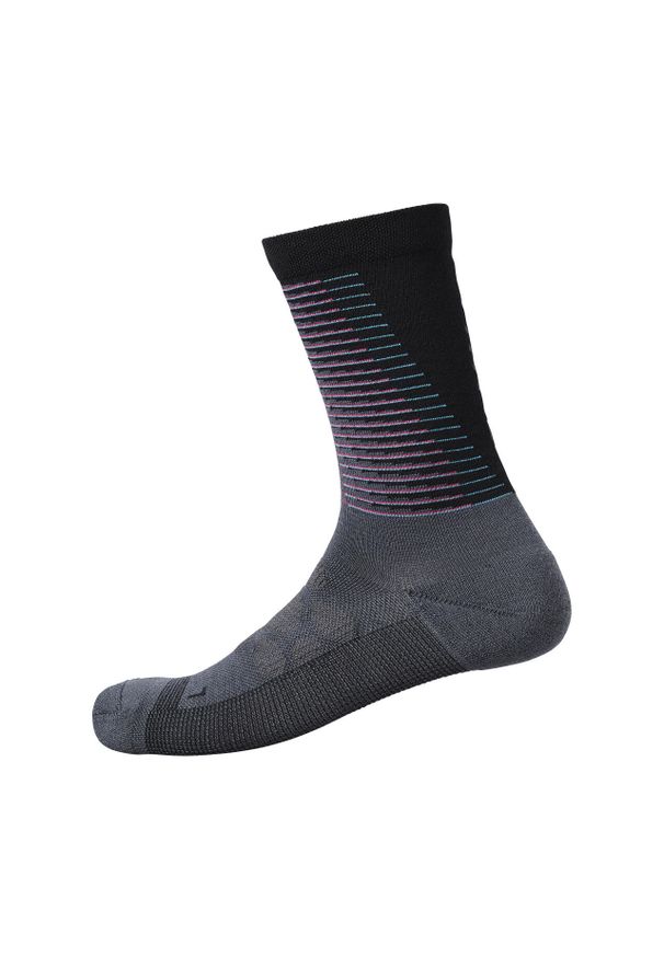 SHIMANO - Skarpetki wysokie z wełny merino s-phyre Shimano. Kolor: różowy. Materiał: wełna. Sport: kolarstwo