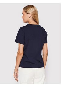 Wood Wood T-Shirt Mia Arch 10292500-2222 Granatowy Regular Fit. Kolor: niebieski. Materiał: bawełna #4