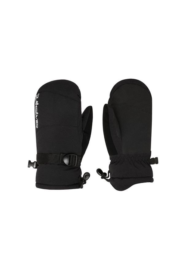 Quiksilver - Rękawice do sportów zimowych techniczne dla Chłopców MISSION. Kolor: czarny. Materiał: poliester, materiał. Sezon: zima. Sport: narciarstwo