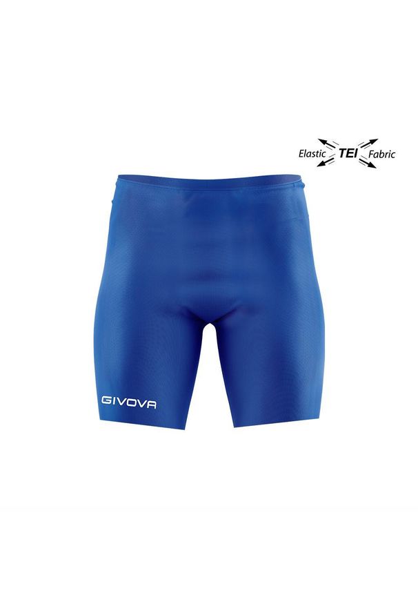Givova Bermuda Skin męskie elastyczne spodenki niebieskie 2XL. Kolor: niebieski. Sport: fitness