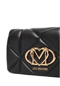 Love Moschino - LOVE MOSCHINO Torebka JC4043PP0NLC0000 Czarny. Kolor: czarny. Materiał: skórzane #5