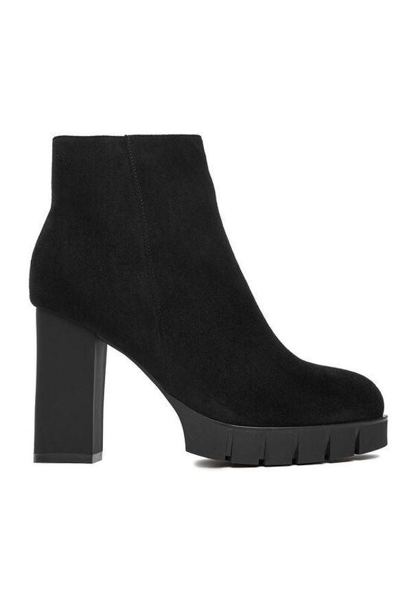 DeeZee Botki HX16041A-139 Czarny. Kolor: czarny. Materiał: materiał