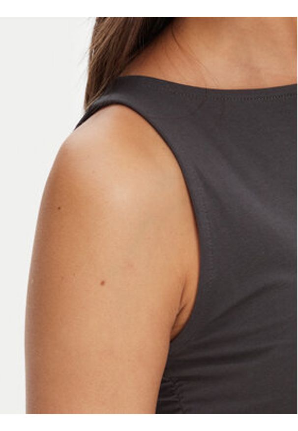 Guess Top V5YP00 J1314 Szary Slim Fit. Kolor: szary. Materiał: bawełna