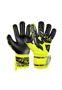 Dziecięce rękawice bramkarskie Reusch Football Attrakt Freegel Silver. Kolor: szary, żółty, wielokolorowy. Sport: piłka nożna