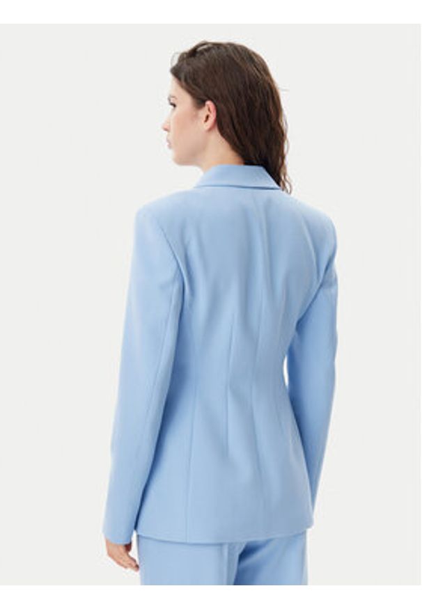 Hugo - HUGO Marynarka Asmalla 50540787 Błękitny Slim Fit. Kolor: niebieski. Materiał: syntetyk