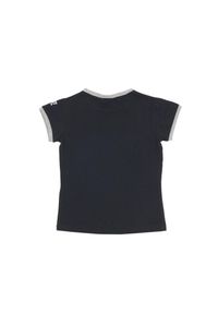 LEONE 1947 APPAREL - Dziewczęcy T-shirt z krótkim rękawem i uczelnią „L”.. Kolor: czarny. Długość rękawa: krótki rękaw. Długość: krótkie. Sport: joga i pilates #2