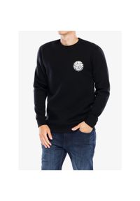 RIPCURL - Bluza męska Rip Curl Wetsuit Icon Crew. Kolor: czarny