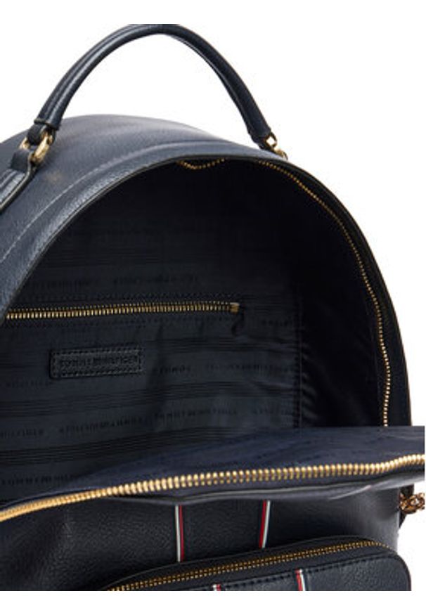 TOMMY HILFIGER - Tommy Hilfiger Plecak Th Daily Backpack Corp AW0AW18851 Granatowy. Kolor: niebieski. Materiał: skóra