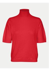 Vero Moda Sweter Fantastic 10320735 Czerwony Standard Fit. Kolor: czerwony. Materiał: syntetyk