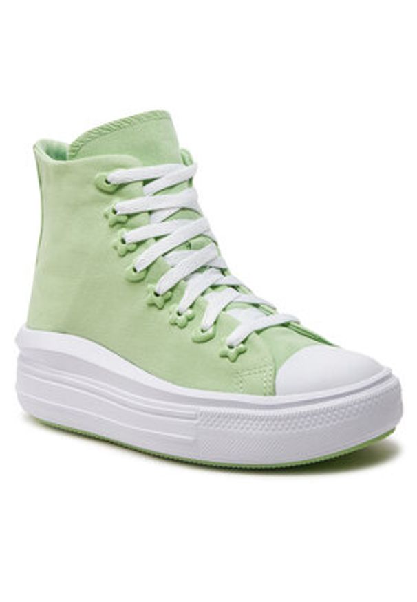 Converse Trampki Chuck Taylor All Star Motion Platform Stars A08100C Zielony. Kolor: zielony. Materiał: materiał. Obcas: na platformie