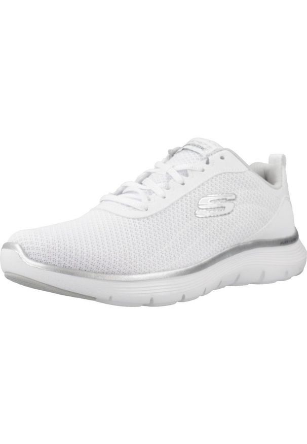 skechers - Tenisówki Skechers Model Flex Appeal 5.0 Kolor Biały. Kolor: biały. Materiał: syntetyk, materiał. Model: Skechers Sport. Sport: turystyka piesza