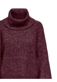 only - ONLY Golf Gila 15358571 Fioletowy Regular Fit. Typ kołnierza: golf. Kolor: fioletowy. Materiał: syntetyk #3