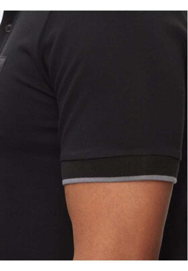 BOSS - Boss Polo Passertip 50507699 Czarny Slim Fit. Typ kołnierza: polo. Kolor: czarny. Materiał: bawełna