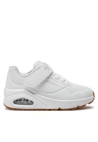 skechers - Skechers Sneakersy Air Blitz 403673L/WHT Biały. Kolor: biały. Materiał: skóra #1