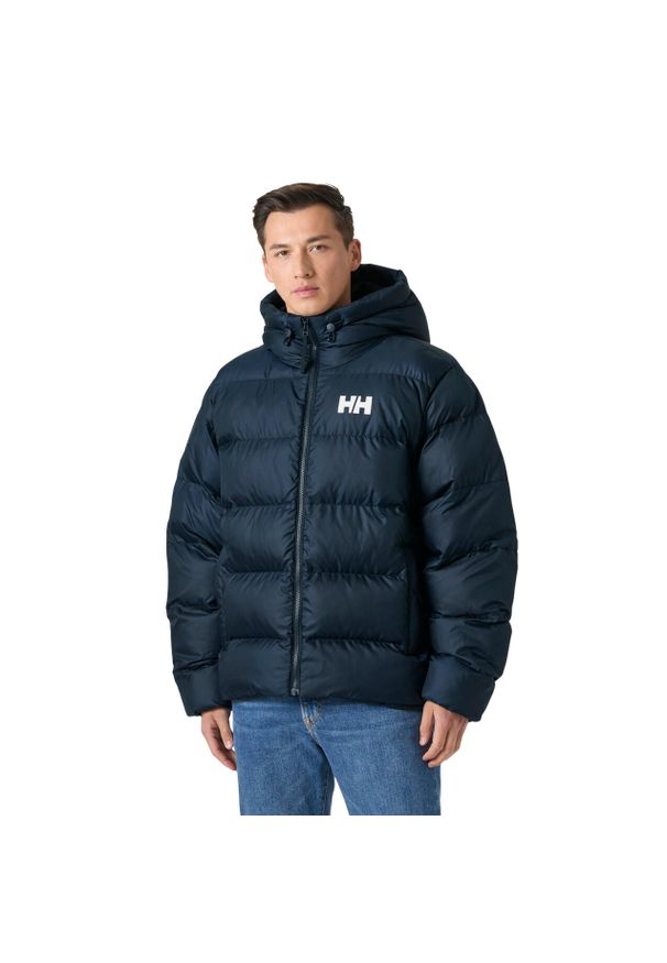Kurtka z kapturem Helly Hansen Active. Typ kołnierza: kaptur. Kolor: niebieski. Materiał: puch