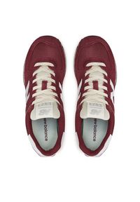 New Balance Sneakersy U574RBK Bordowy. Kolor: czerwony. Materiał: zamsz, skóra. Model: New Balance 574 #5